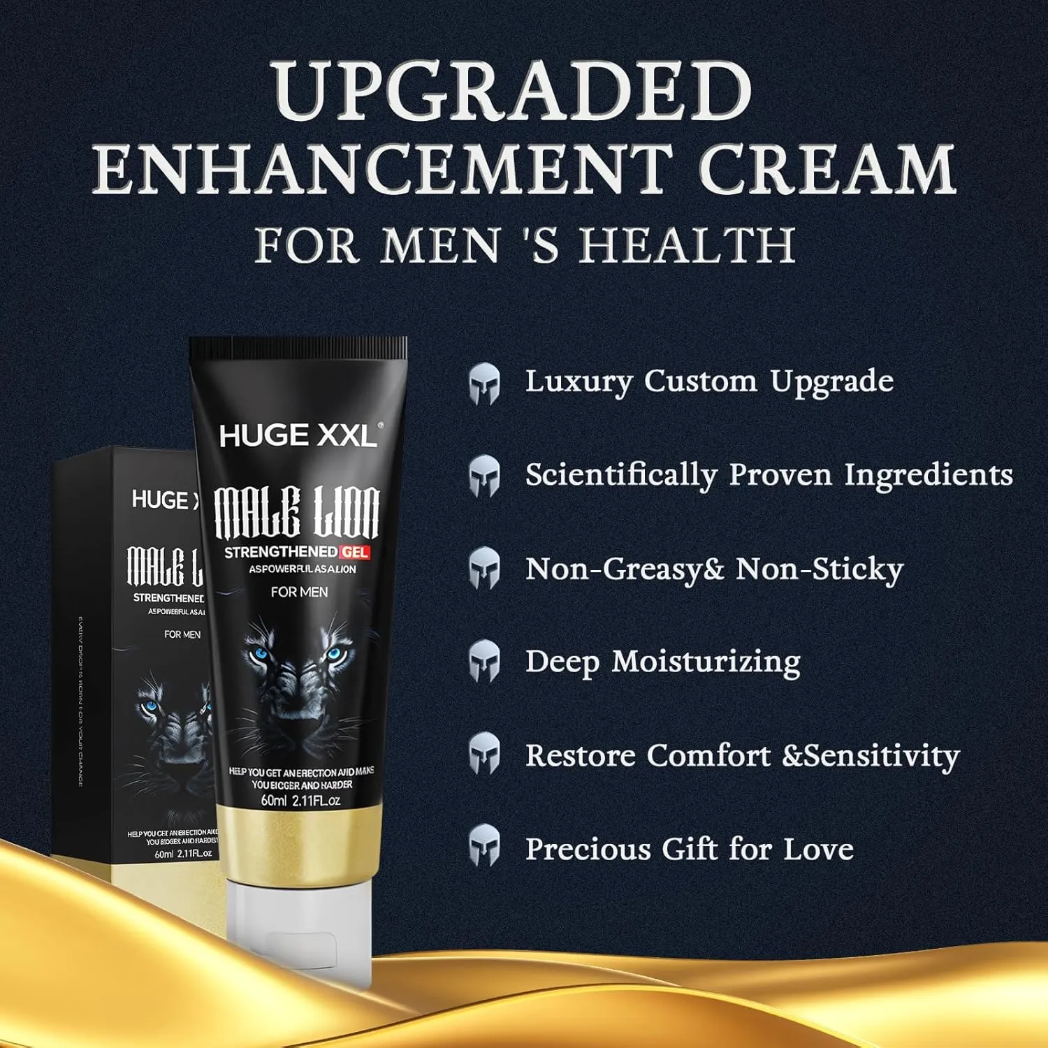 Male Enhancement Cream, Private Part Enlargement Massage Gel,Male Extender Growth Cream,Increase Length & Girth Thicker Longer Stronger