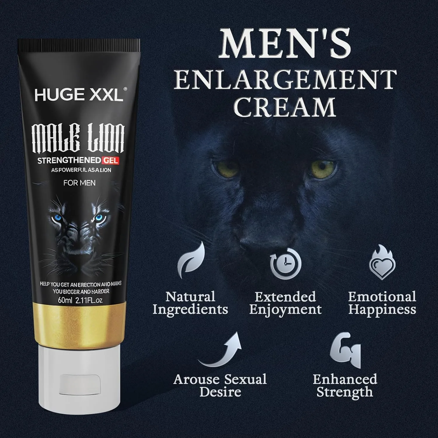 Male Enhancement Cream, Private Part Enlargement Massage Gel,Male Extender Growth Cream,Increase Length & Girth Thicker Longer Stronger
