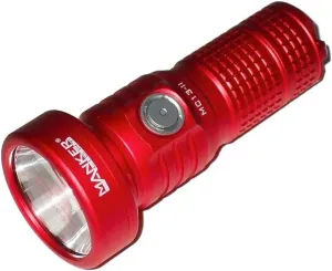 MANKER MC13 II (Standard Version) Rechargeable Adjustable Body Compact Flashlight,SFT40 LED 1800 Lumen 600m Beam Distance (Excluded Battery) (Red)