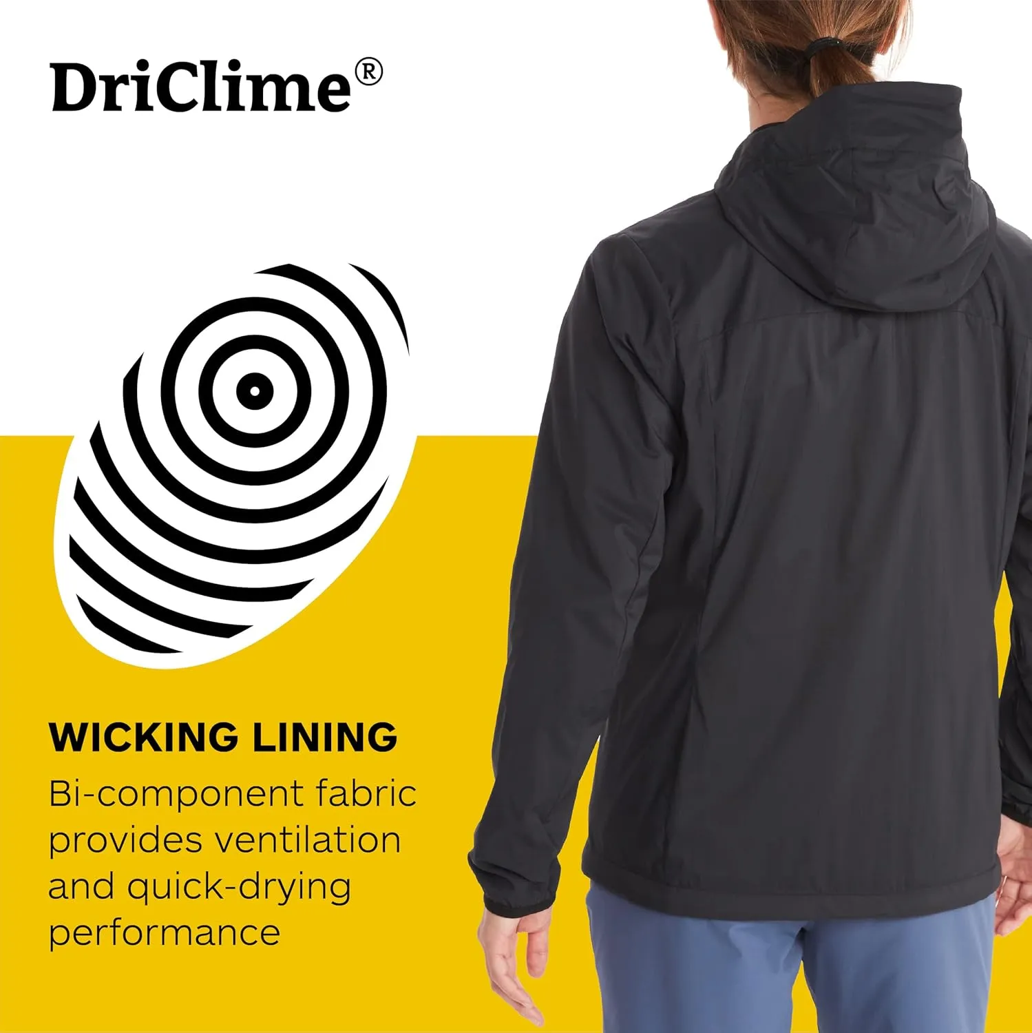 MARMOT Women's Ether Driclime Hoody - Breathable, Comfortable, Packable Windbreaker Jacket with Hood
