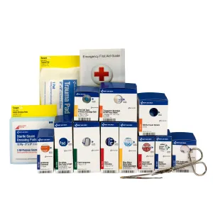 Medium Metal SmartCompliance Food Service First Aid  Refill Pack, ANSI A Compliant.