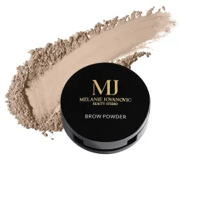 Mela Beauty Studio Brow Powder Duo | Two-shade Brow Powder Compact | Enhance Color and Fill in your Eyebrows | Get Naturally Beautiful Eyebrows | Smudge-proof humidity resistant Formula (Chocolate)