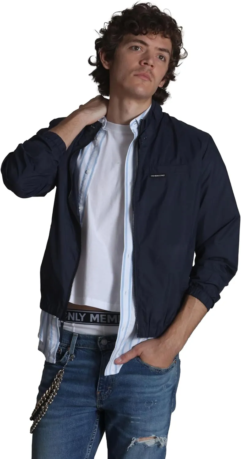 Members Only Men’s Windbreaker Packable Jacket, Waterproof Rain Jacket Men Lightweight for Golf Cycling Fishing Hiking Gear