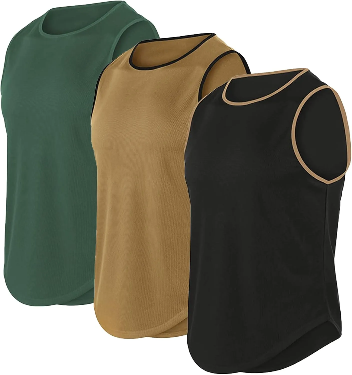Men's Althletic Quick Dry Gym Muscle Lightweight Breathable Tank Top Workout Sleeveless Tee Bodybuilding Fitness