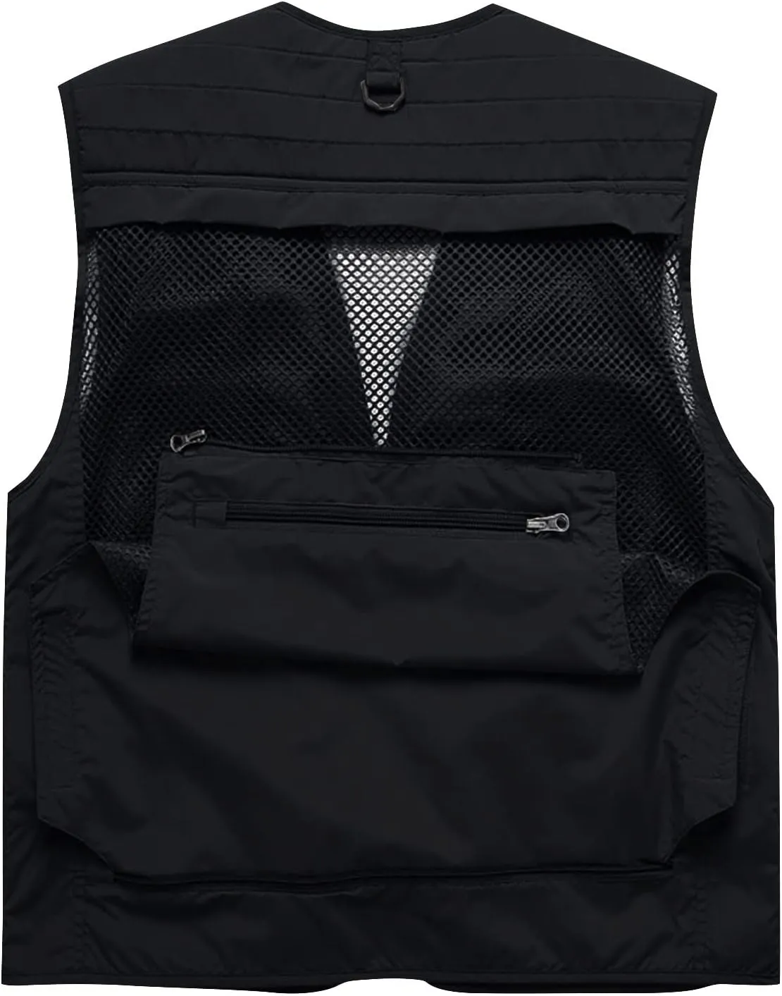 Men's Big And Tall Outdoor Vests Fashion Casual Solid Quick-Drying Vest Jacket Tops Lightweight, M-7XL