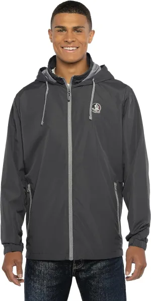 Men's Collegiate Premium Lightweight Packable Hooded Wind Jacket