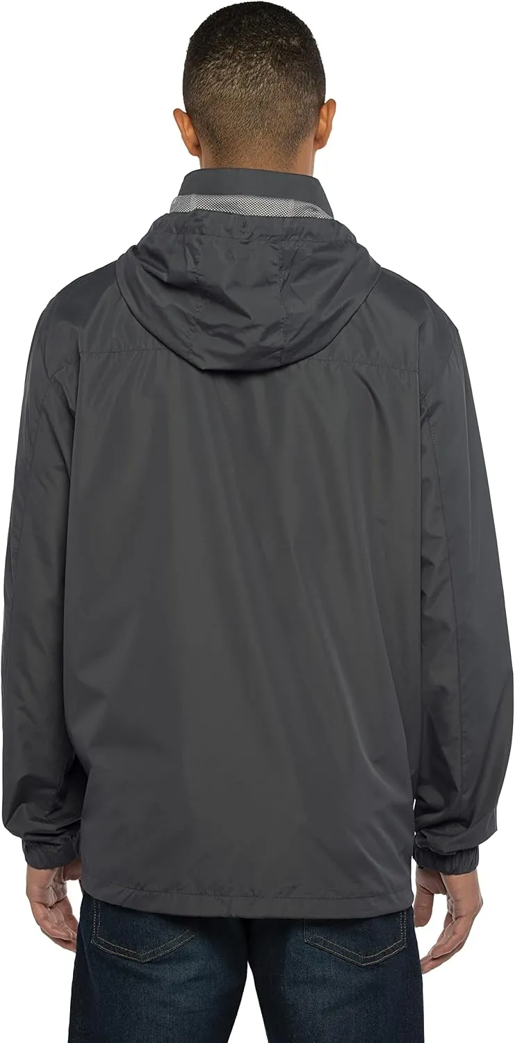 Men's Collegiate Premium Lightweight Packable Hooded Wind Jacket