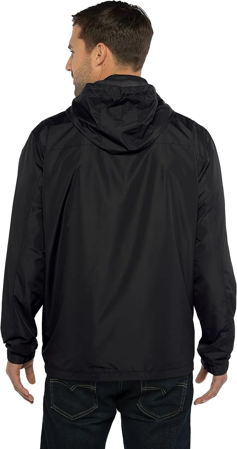 Men's Collegiate Premium Lightweight Packable Hooded Wind Jacket