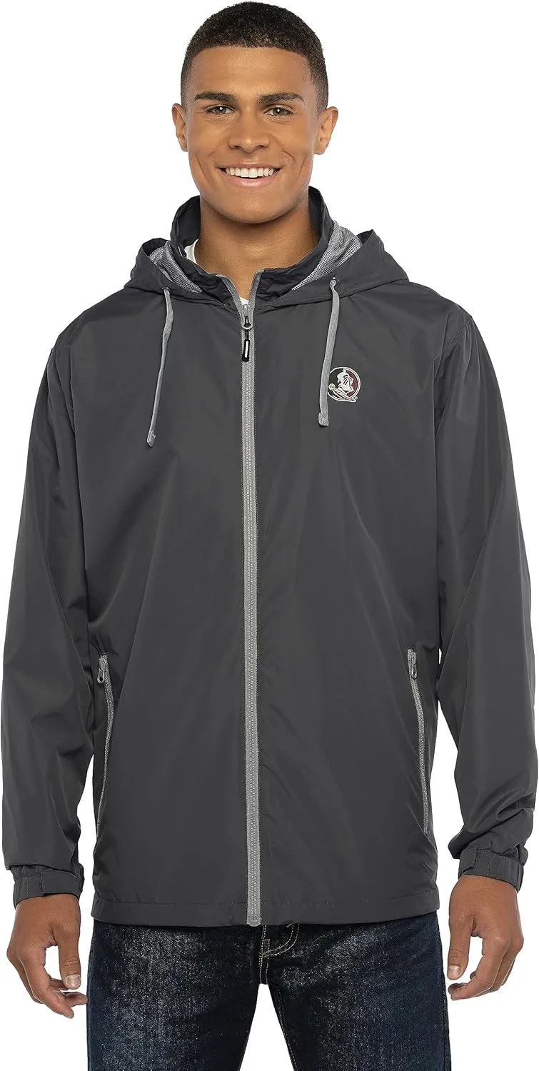 Men's Collegiate Premium Lightweight Packable Hooded Wind Jacket