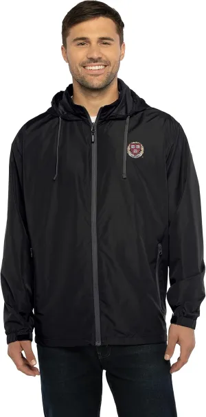 Men's Collegiate Premium Lightweight Packable Hooded Wind Jacket