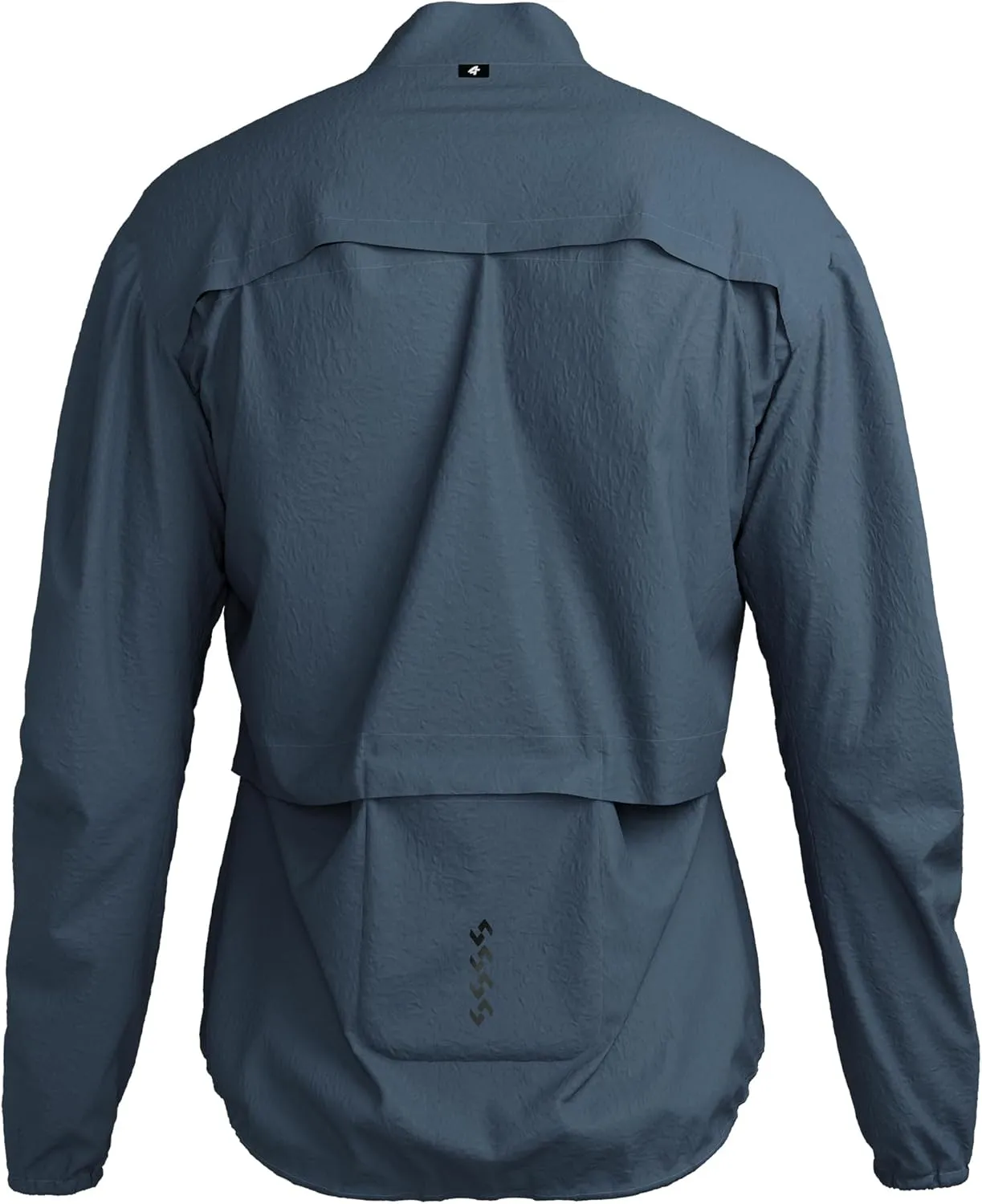 Men's Cycling Jacket Windbreaker Lightweight Packable Breathable Cycling Bike Jacket with Reflective Strips Hiking
