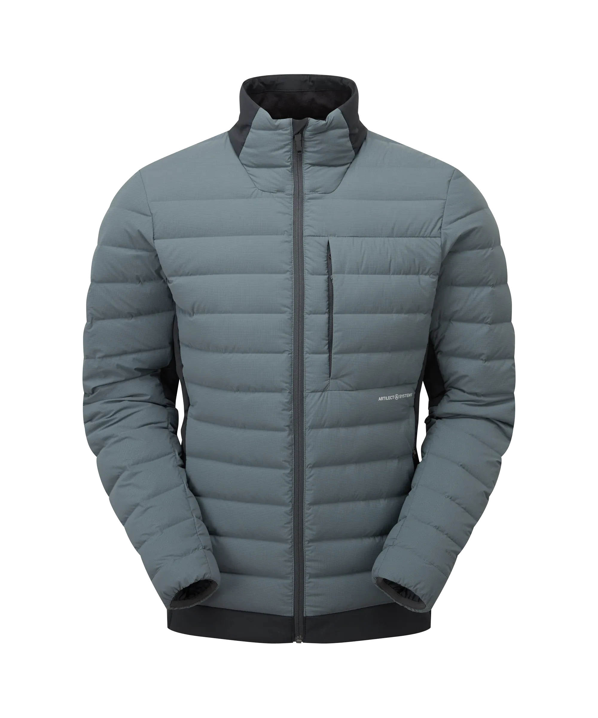 Mens Divide Fusion Stretch Jacket - Dark Slate/Black