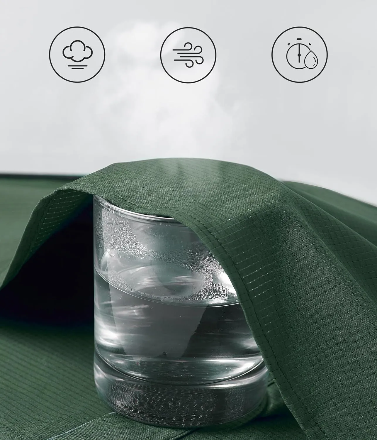Mens Fishing Shirts Long Sleeve UPF 50  Sun Protection Quick Dry Cooling Hiking Travel Button Down Shirt Roll Up Sleeve