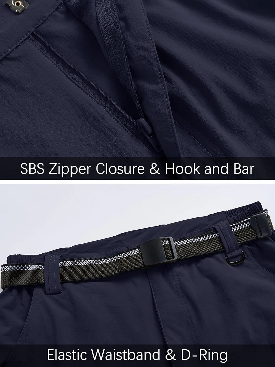 Men's Hiking Cargo Work Pants Lightweight Waterproof Quick Dry Camping Fishing Travel Outdoor Pants