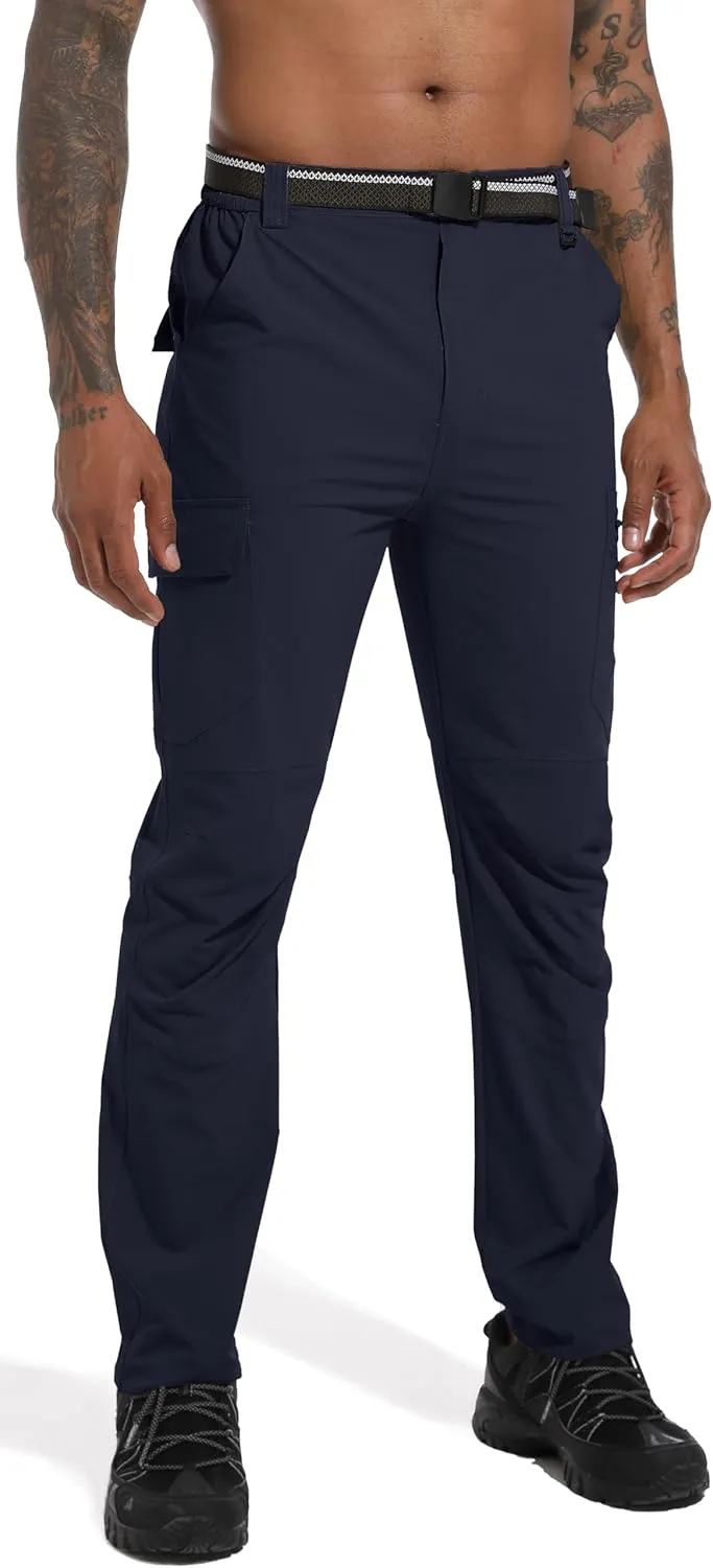 Men's Hiking Cargo Work Pants Lightweight Waterproof Quick Dry Camping Fishing Travel Outdoor Pants