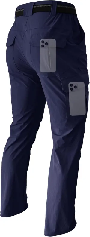 Men's Hiking Cargo Work Pants Lightweight Waterproof Quick Dry Camping Fishing Travel Outdoor Pants