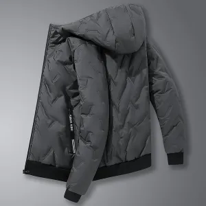 Men's Hoodie Fleece Jacket Zip Up Water Repellent Windproof Warm Winter Coat Outdoor Snowboard Jackets