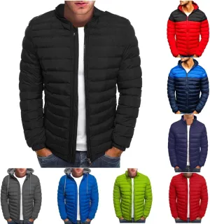 Men's Jacket Winter Puffer Jacket Fleece Warm Lightweight Coat Outerwear Cold Weather Jackets, M-3XL