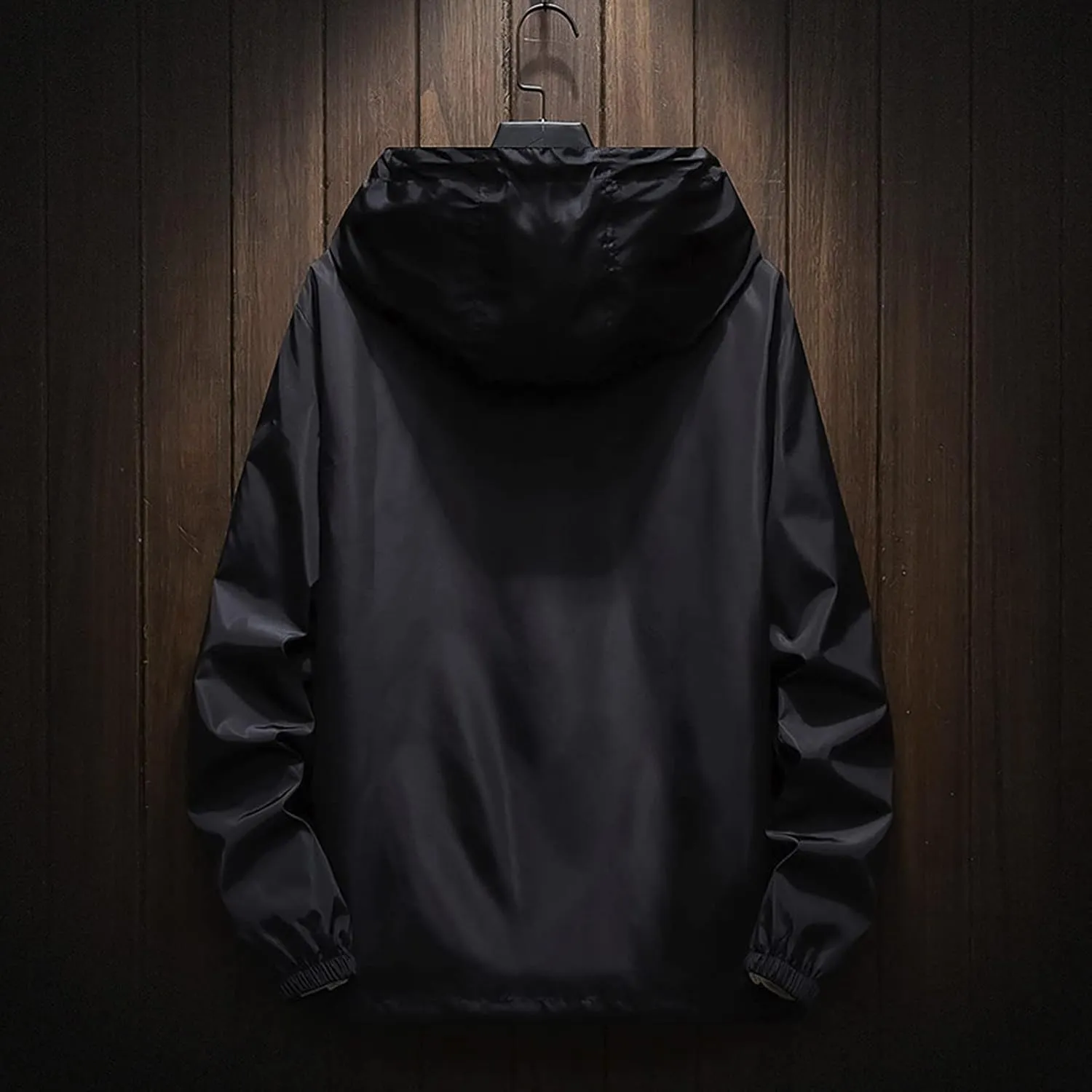 Men's Jacket Winter Rain Plus Size Jacket Windbreaker Lightweight Shell Raincoat With Hood For Golf Hiking Travel, M-7XL