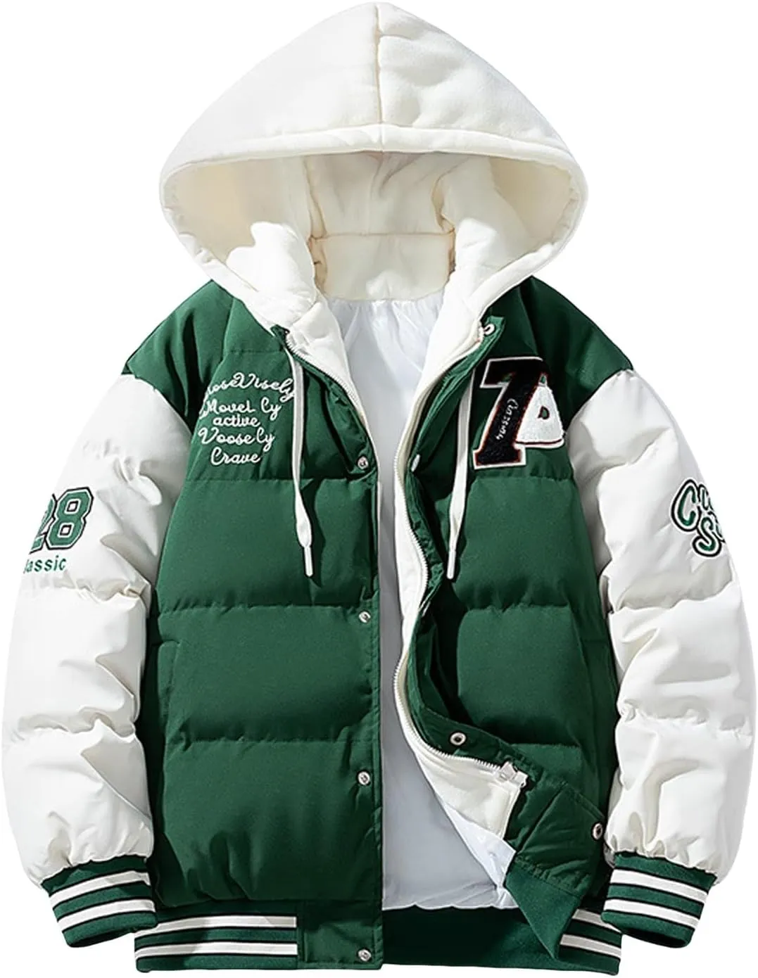 Mens Lightweight Packable Puffer Jacket Heavyweight Quilted Puffer Coat Windproof Insulated Jacket
