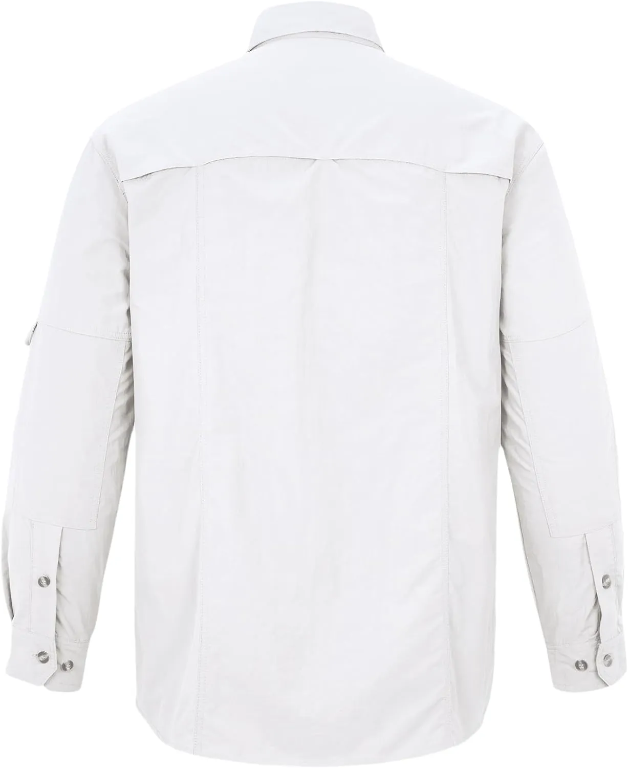 Mens Long Sleeve Fishing Shirts Sun Protection Work Safari Cooling Shirts for Men Traveling Hiking Camping Quick Dry