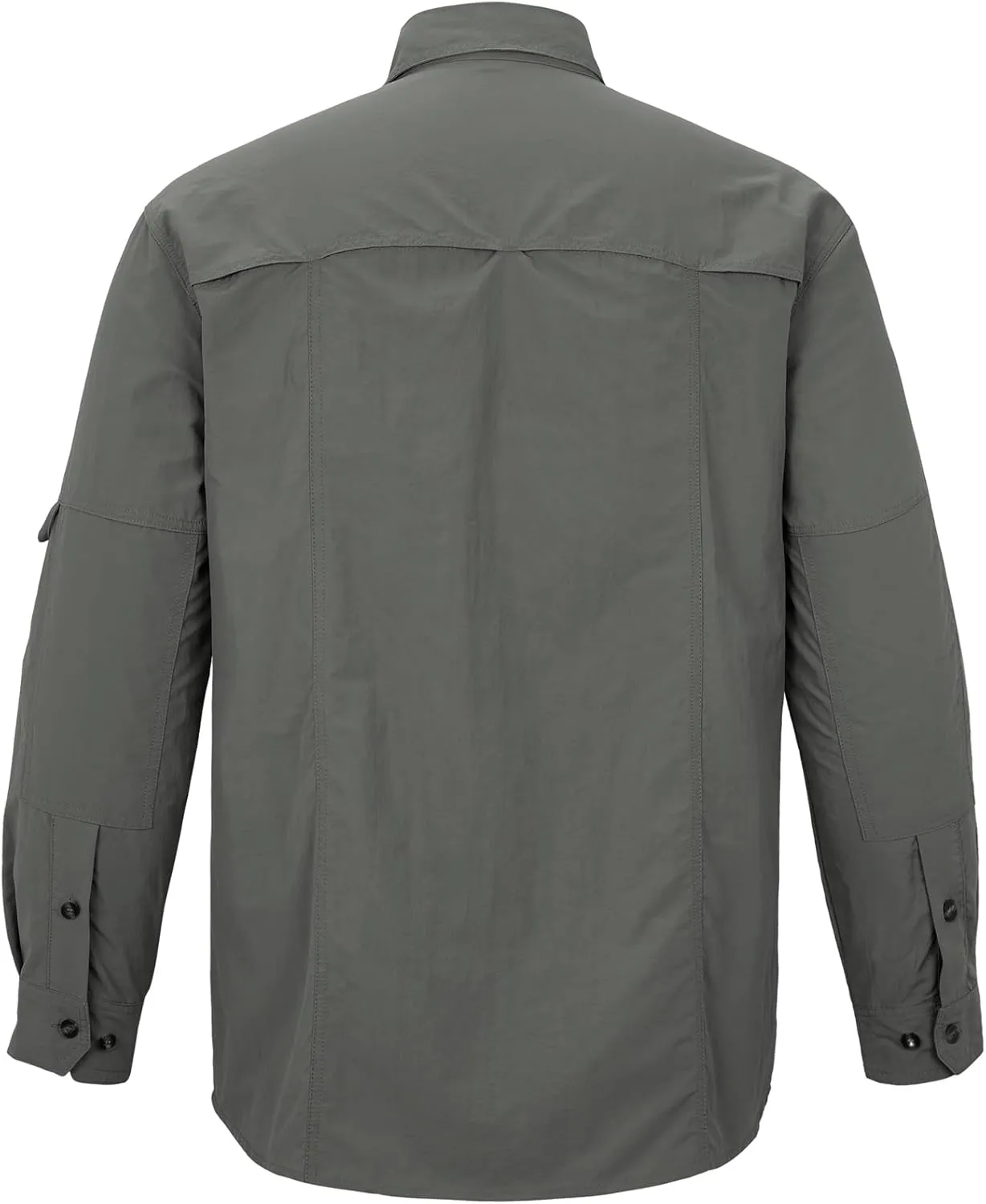 Mens Long Sleeve Fishing Shirts Sun Protection Work Safari Cooling Shirts for Men Traveling Hiking Camping Quick Dry