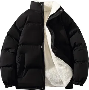 Men's Puffer Jacket Down Alternative Waterproof Winter Bubble Coats Jackets For Men, L-4XL