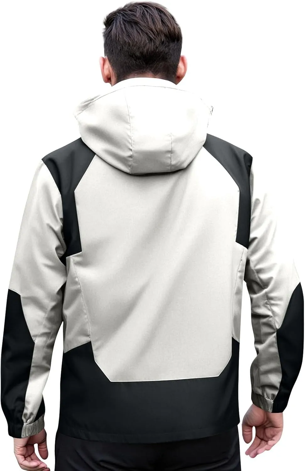 Mens Rain Jacket Lightweight Waterproof Rain Coats Poncho Sun Protective Outdoor Jacket with Hooded