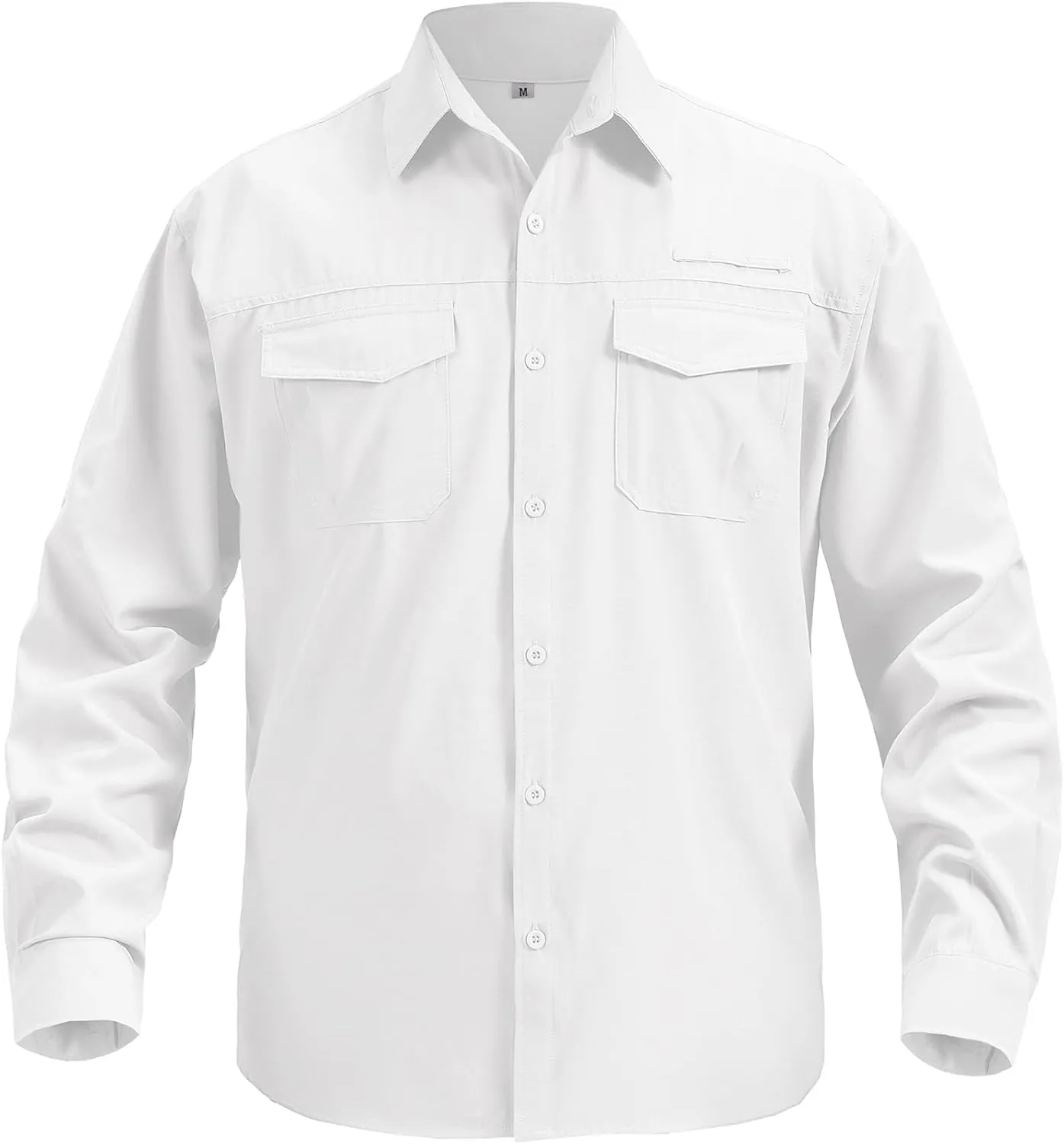 Mens Safari Sun Shirts UPF 50  UV Sun Protection Long Sleeve Outdoor Quick Dry Fishing Hiking Gardening Shirts