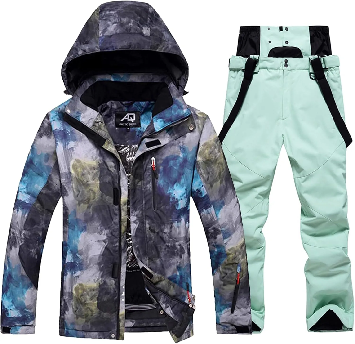 Mens Ski Jacket and Pants Set Waterproof Snow Suit Mountain Windproof Snowboard Jacket Winter Outdoor Ski Suit