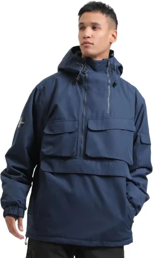 Mens Snowboard Jacket Ski Pullover Coat Warm Waterproof Windproof Men Snowboarding Jacket Winter Sports