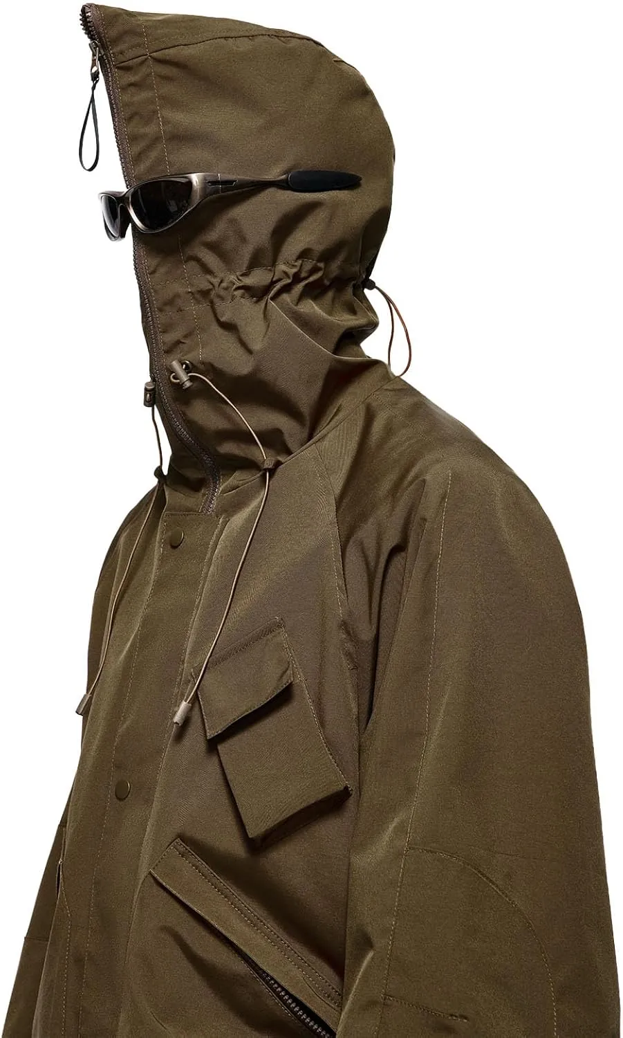Men's SoftShell Jacket Lightweight Soft Shell Water proof Windproof Outdoor Hooded Zip Hiking Rain Coat Size S to 2XL