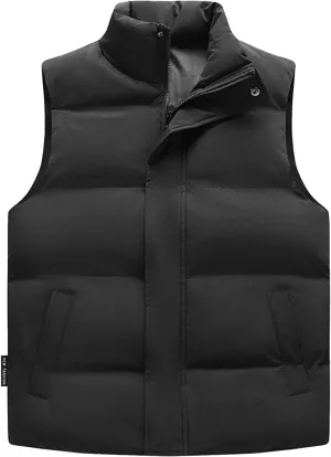 Men's Winter Coat For Man Padded Down Vest Casual Work Sports Travel Outdoor Puffer Pockets Jacket, M-5XL