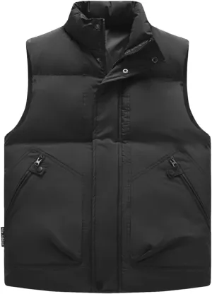 Men's Winter Coat For Man Padded Down Vest Casual Work Sports Travel Outdoor Puffer Pockets Jacket, M-5XL