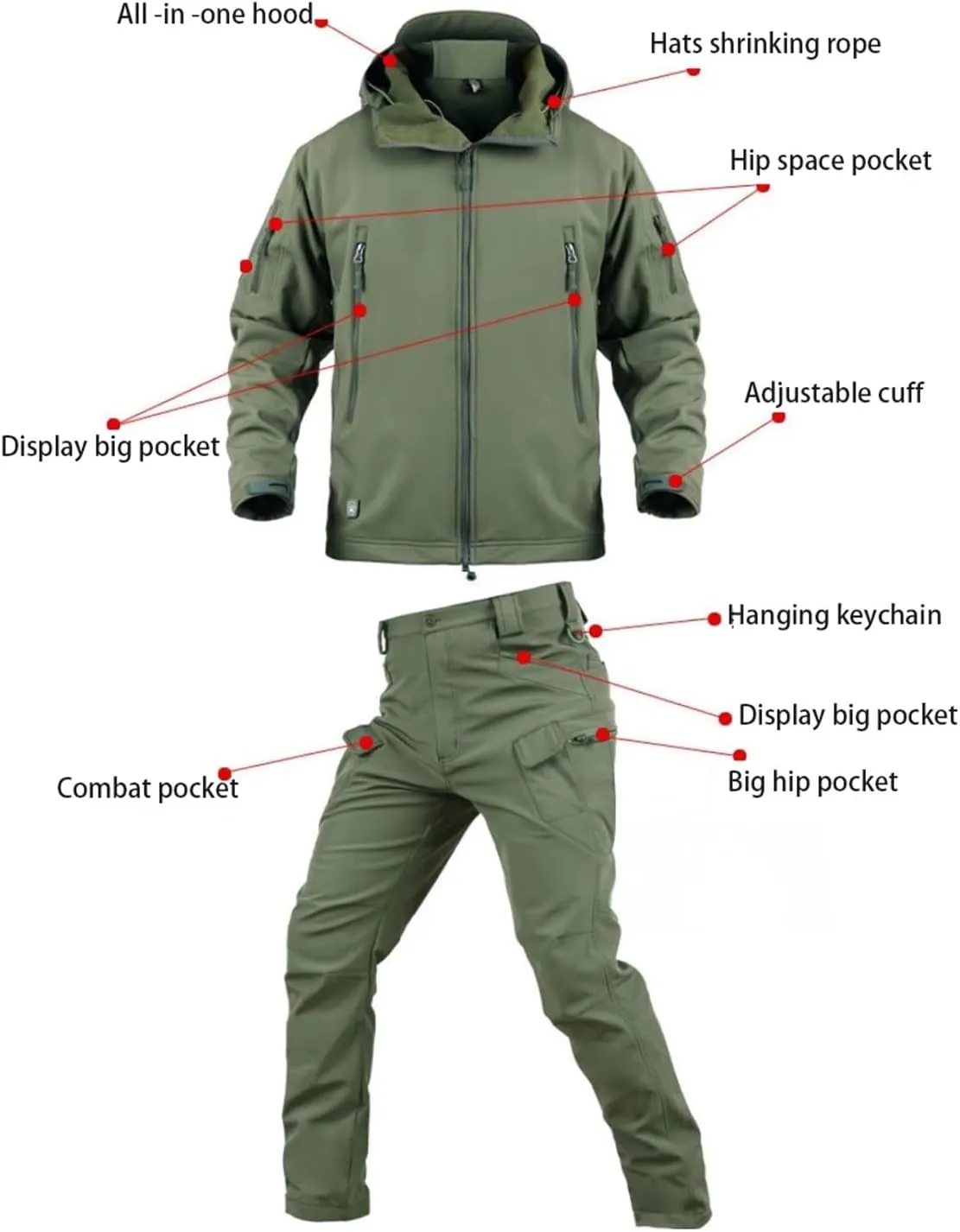 Mens Winter Insulated Waterproof Windproof Ski Jacket And Pants Set, Winter Warm Hooded Ski Suits, Sports Ski Suits Set
