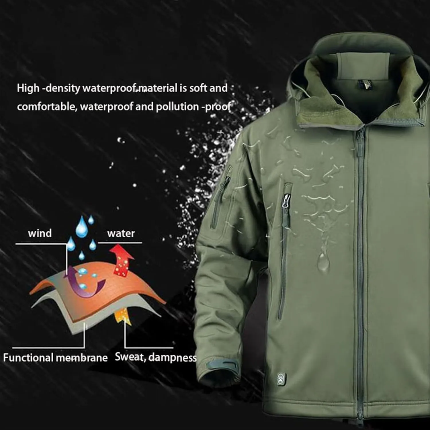 Mens Winter Insulated Waterproof Windproof Ski Jacket And Pants Set, Winter Warm Hooded Ski Suits, Sports Ski Suits Set