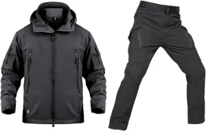 Mens Winter Insulated Waterproof Windproof Ski Jacket And Pants Set, Winter Warm Hooded Ski Suits, Sports Ski Suits Set