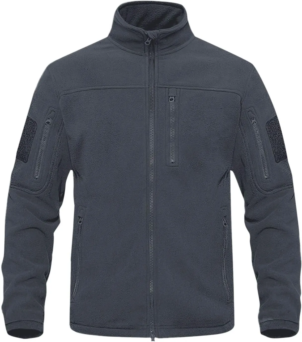Men's Winter Jacket,Casual Tactical Fleece Jacket Men Warm Thermal Stand Collar Fuzzy Lightweight Coat Outwear