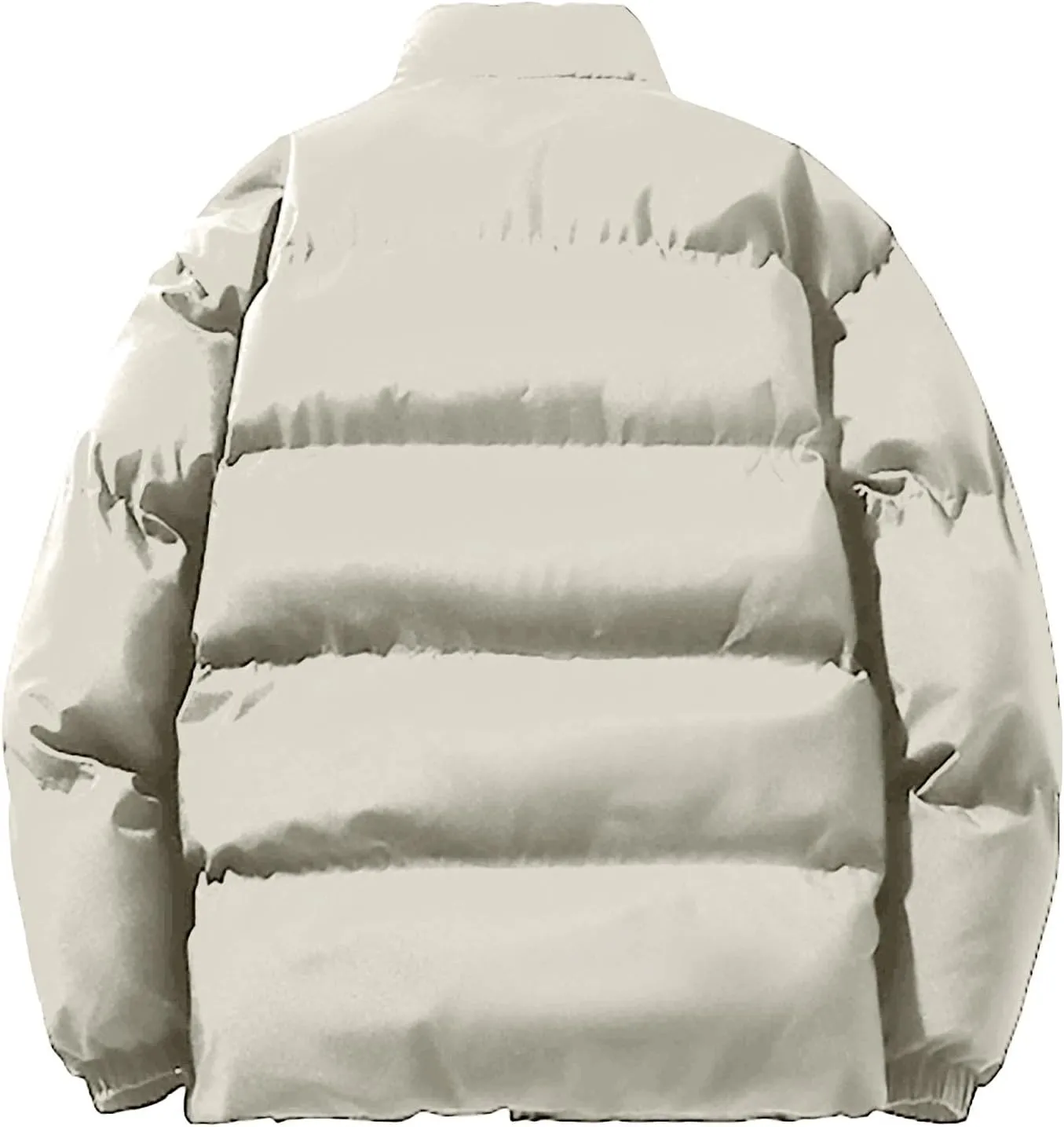 Men's Winter Puffer Jacket Thicken Cotton Down Coat Essentials Lightweight Jacket Travel Padded Jacket