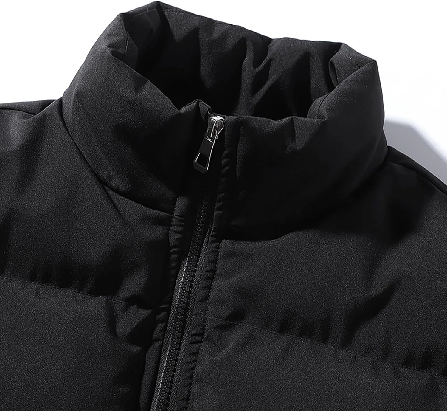 Men's Winter Puffer Jacket Thicken Cotton Down Coat Essentials Lightweight Jacket Travel Padded Jacket