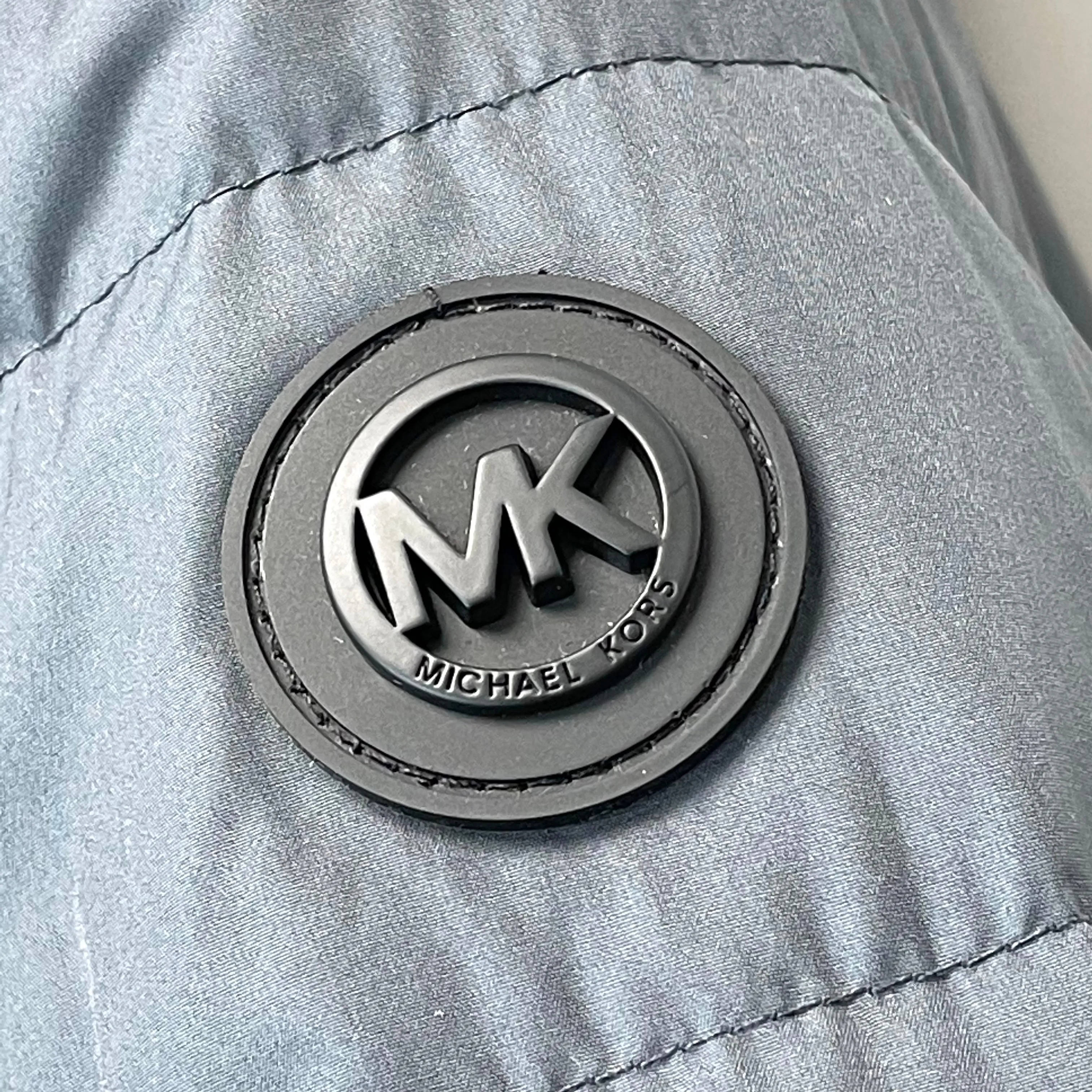Michael Kors Men's Down Packable Puffer Jacket Gunmetal Grey L/XXL