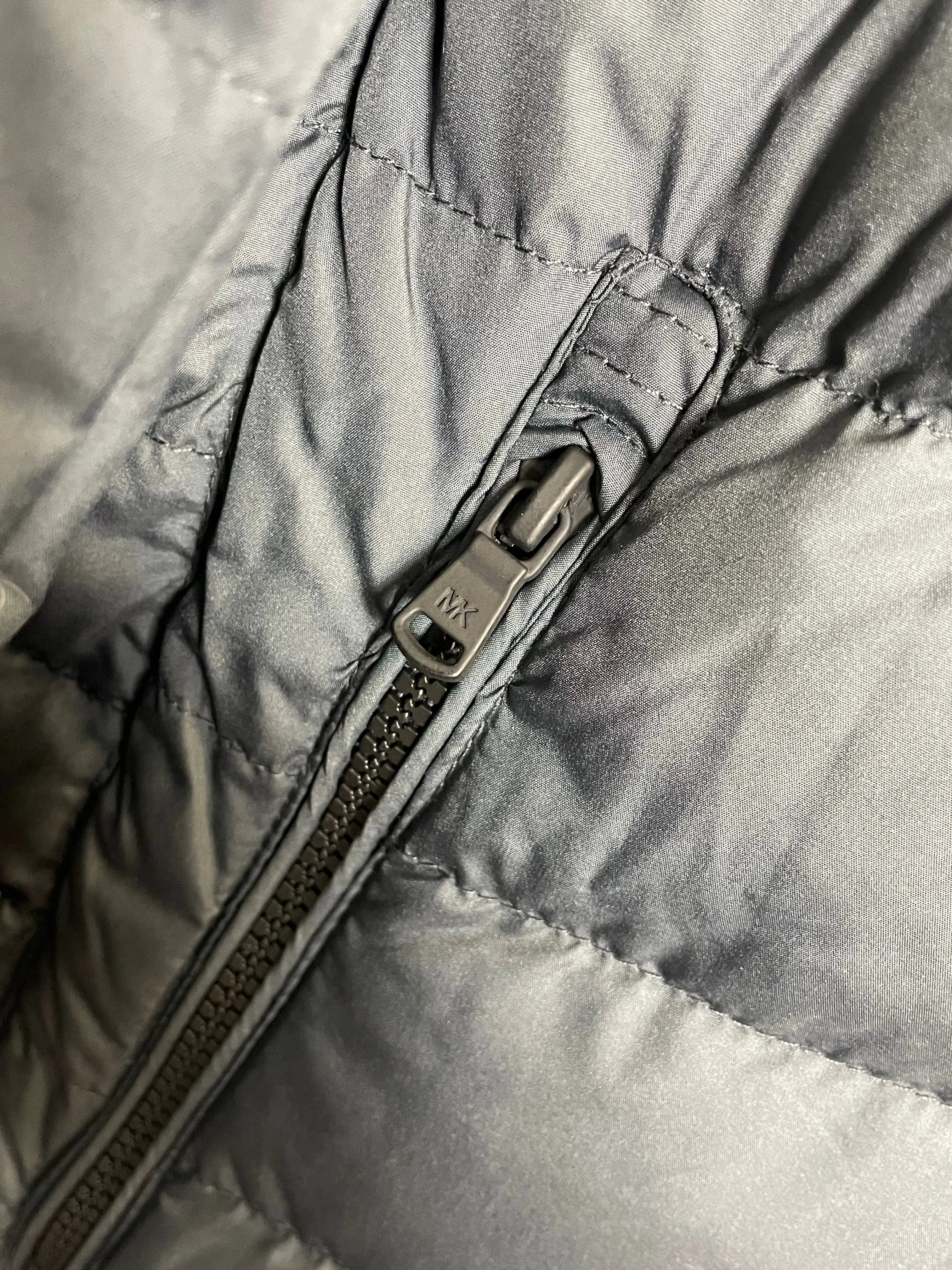 Michael Kors Men's Down Packable Puffer Jacket Gunmetal Grey L/XXL