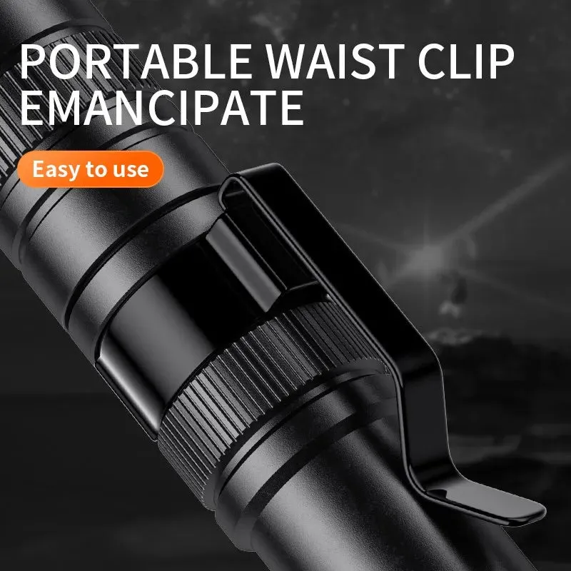 Mini LED Flashlight Pen Light with Clip, 160 Lumens, 5W Aluminum Alloy Torch for Outdoor Camping and Emergency