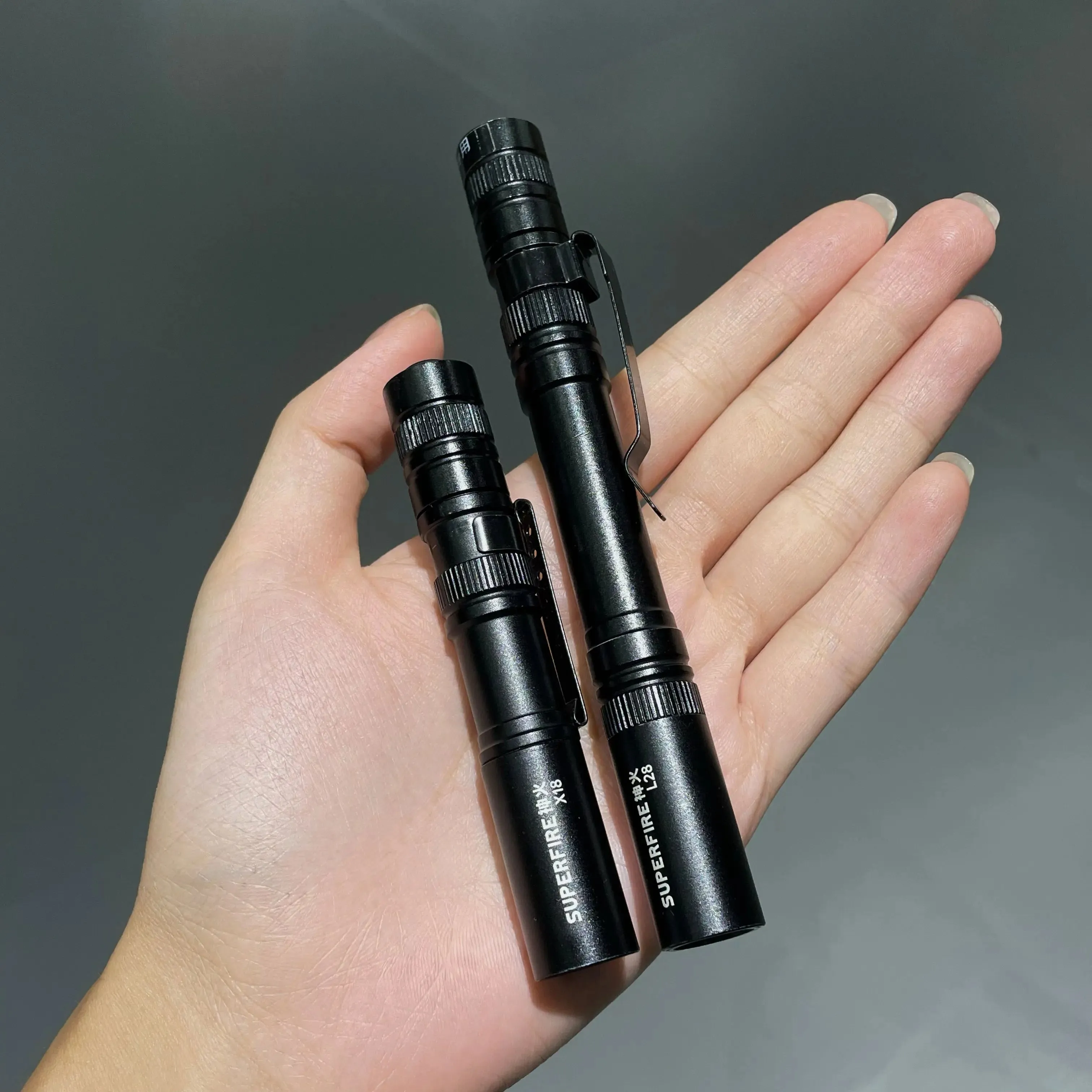 Mini LED Flashlight Pen Light with Clip, 160 Lumens, 5W Aluminum Alloy Torch for Outdoor Camping and Emergency