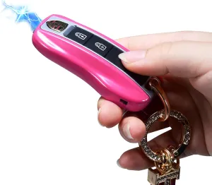 Mini Stun Gun with LED Flashlight and Wrist Strap – Unique Key fob Design