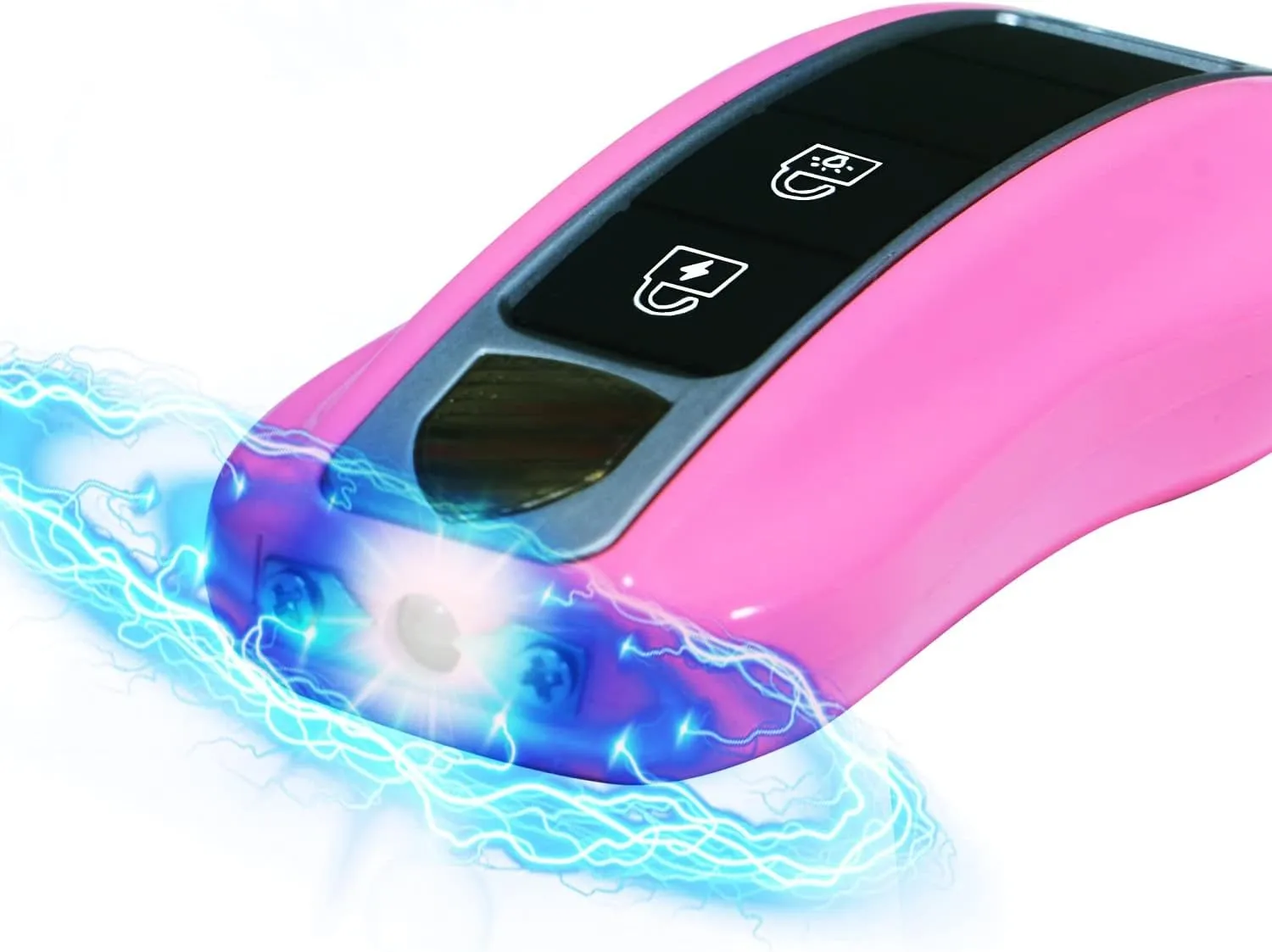 Mini Stun Gun with LED Flashlight and Wrist Strap – Unique Key fob Design