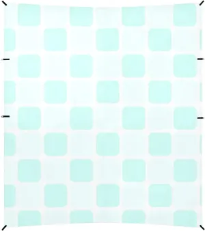 Mint Green Plaid Foldable Beach Cabana UPF50  Protection Easy Setup Sun Shelter with Sand Shovel for Camping, Picnics, Backyard