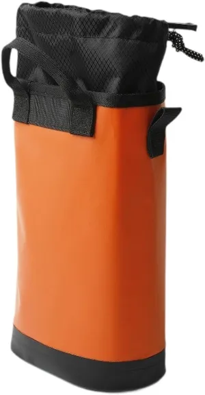 misppro Rock Climbing Rope Bag Drawstring Pouch 5L Large Capacity for Caving Mountaineering Work Gardening Hiking Tool Storage- Orange