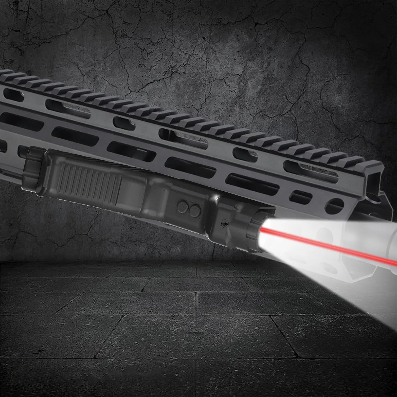 MLOK Red/Green/Blue Laser Sight with 1000 Lumens Flashlight