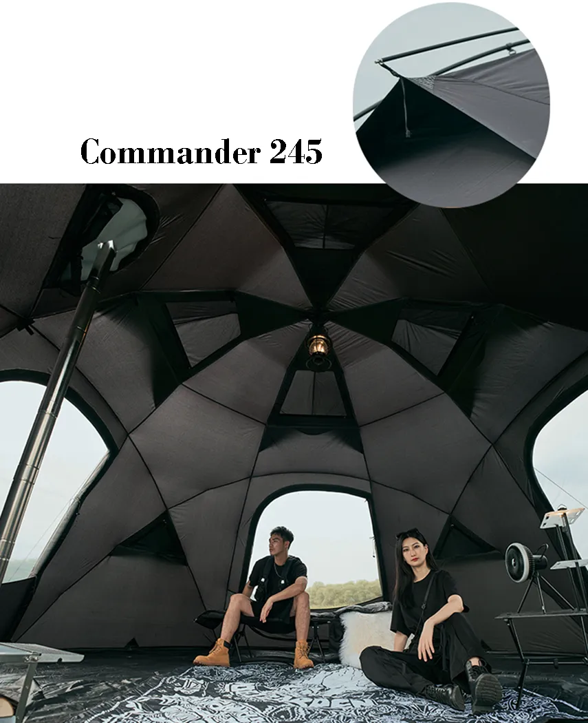 Mobi Garden Commander 245 6- 10 person - Black